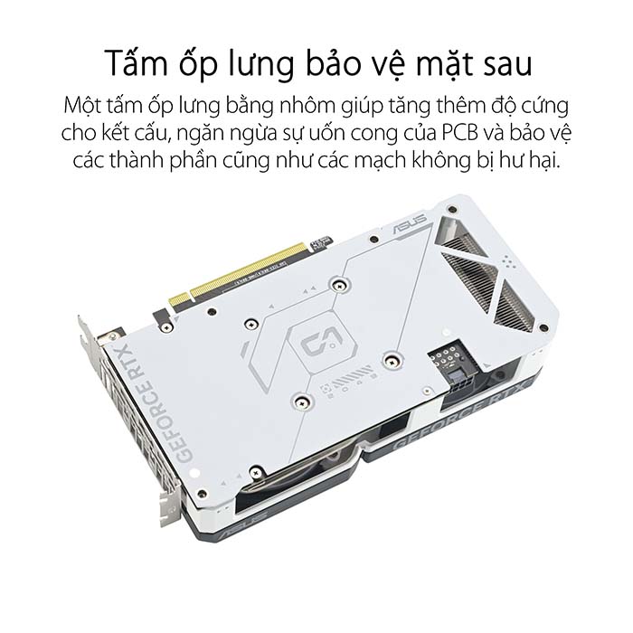 TNC Store - Card Màn Hình ASUS DUAL RTX4060 8G WHITE Màu Trắng